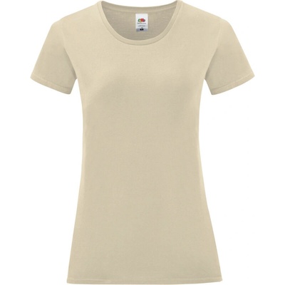 Fruit of the Loom Tričko Lady Fit Iconic 150 T krátký rukáv dámské COT16143210000 natural