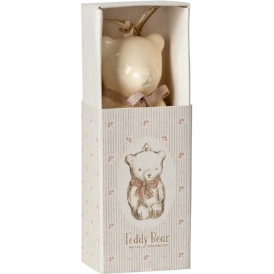 Maileg Vianočná ozdoba medvedík Off white Rose