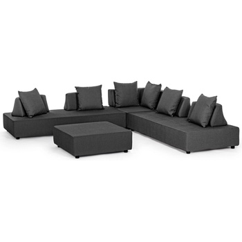 Bizzotto Piper ЪГЛОВ ДИВАН СЕТ 4 МЕСТА С ВЪЗГЛ (0662861)