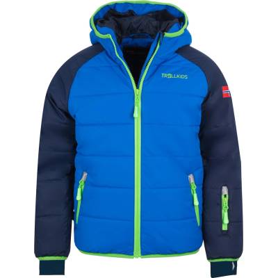 TROLLKIDS Детско ски яке Trollkids Kid's Hafjell Snow Jacket XT Ski jacket - Navy / Med Blue / Green - размер 92 (EU) (703-2236-0411)