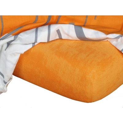 Dadka prostěradlo froté pomerančové 90x200x25