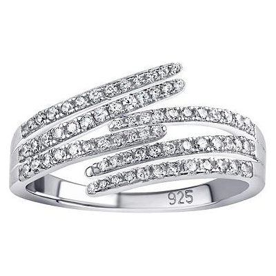 SILVEGO Strieborný prsteň Aimee s Brilliance Zirconia JJJ1177R