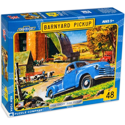 New York Puzzle Company Пъзел New York Puzzle от 48 части - Barnyard Pickup (NYPNPZGM1601)