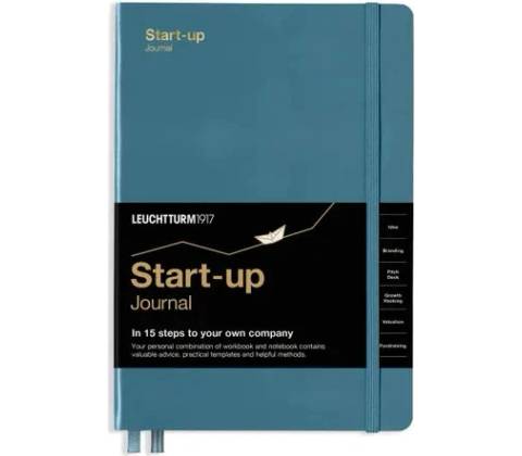 Startup Journal Stone Blue