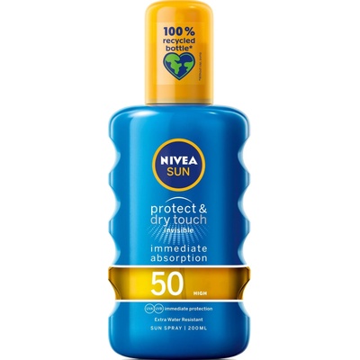 Nivea Sun Слънцезащитен спрей Protect & Dry, SPF50, 200 ml
