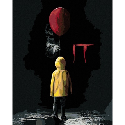 Zuty Malování Podle Čísel Pennywise Nabízí Georgimu Balónek To 40 x 50 Cm Plátno 8596530238768