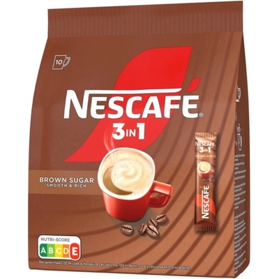 NESCAFÉ Разтворимо кафе Nescafe 3в1 с тръстикова захар 10x16.5g