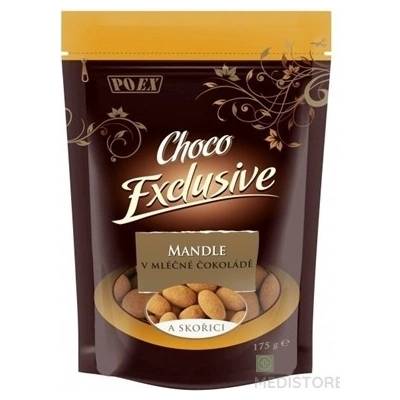 POEX Mandle v mliečnej čokoláde a škorici 175 g