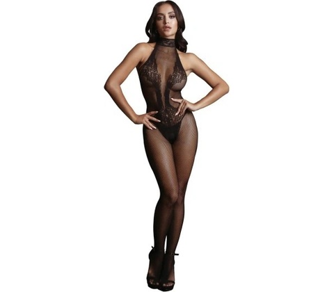Fishnet and Lace Bodystocking