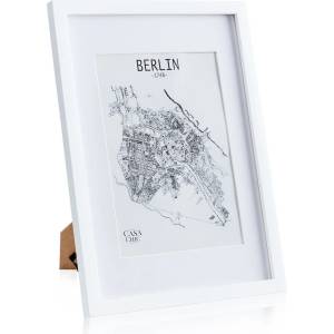 Casa Chic Everton, рамка за картини, правоъгълна, DIN A3 снимки 41 x 28, 7 cm, паспарту, акрилово стъкло (CL-A3-WHT) (CL-A3-WHT) - electronic-star