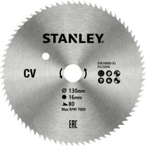 STANLEY - Пилен диск за дърво 130x16 мм, 80 зъба STA10005-XJ (STA10005-XJ)