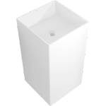 Mexen Xola-2 свободностояща мивка от конгломерат 45 x 45 см, бяла матова - 26594500 (26594500)