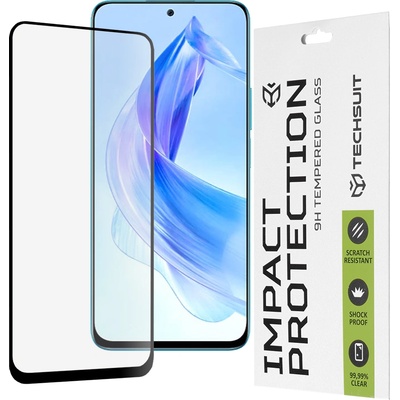 Techsuit Протектор за Honor 90 Lite - 111D Full Cover / Full Glue Glass - Черен