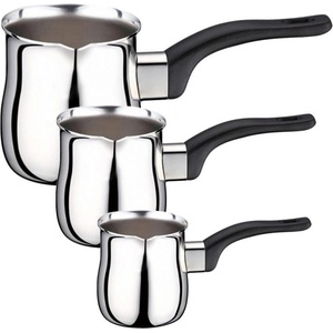 HausRoland Комплект джезве HausRoland GS-01155-3PC, 3броя, 0.200/0.400/0.600л. , Инокс (GS-01155-3pc)