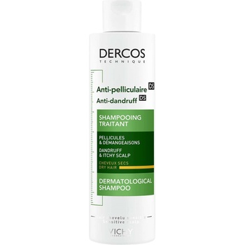 Vichy Dercos Шампоан против пърхот за суха коса Anti-dandruff DS, 200 ml