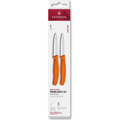 Victorinox Sada kuchyňských nožů na zeleninu SWISS CLASSIC 8 cm 2 ks oranžová6.7699.2C1