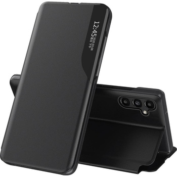 HQWear Калъф HQWear Eco Leather View Case за Samsung Galaxy A14, със стойка, черен (9145576270059)