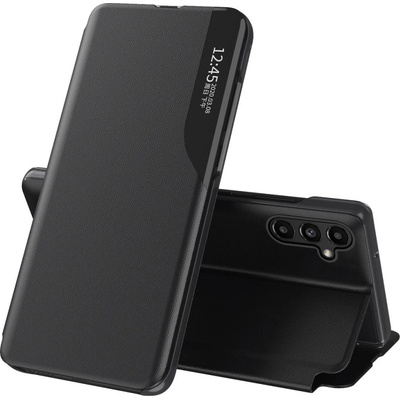 HQWear Калъф HQWear Eco Leather View Case за Samsung Galaxy A14, със стойка, черен (9145576270059)