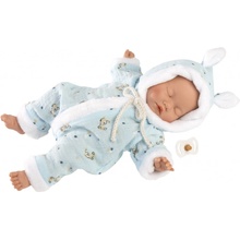 Llorens 63301 LITTLE BABY spiaca realistická bábätko s mäkkým látkovým telom 32