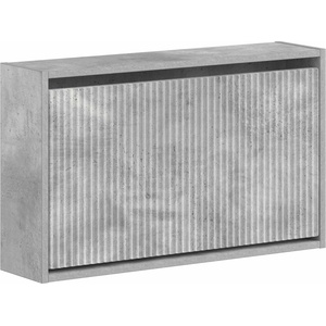 vidaXL Стенно шкафче за обувки ARNHEM 71 x 17 x 43 см Бетонно сиво (896628)