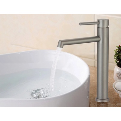 Inter Ceramic СМЕСИТЕЛ ЗА УМИВАЛНИК icf1007002g СИВ ВИСОК (icf 1007002g)