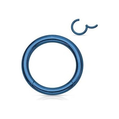 Šperky4U piercing segment kruh modrý K01039B-1610