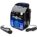 Karaoke Fenton SBS20B Karaoke systém s přehrávačem CD bluetooth a mikrofony černá barva