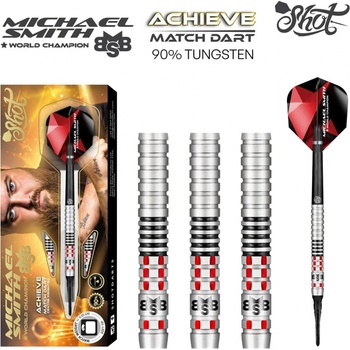 Michael Smith Achieve Soft Tip – s 90% wolframovým barrelem (MSASF-18)