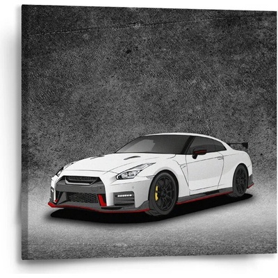 Sablio Obraz Nissan GTR 35 Sivý - 50x50 cm