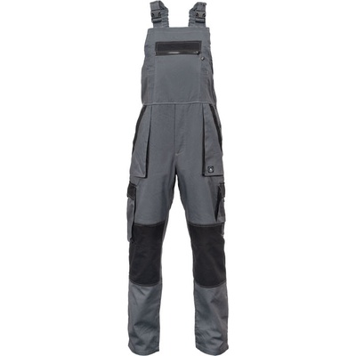 Cerva pánske pracovné nohavice s náprsenkou MAX SUMMER piesková čierna