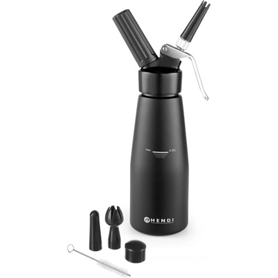 Hendi Черна алуминиева бутилка за бита сметана , 500 ml Kitchen Line - Hendi (588420)