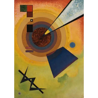 Obrazy - Kandinsky, Wassily: Zelená a červená - reprodukce obrazu