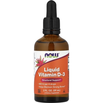 Now Vitamin D3-400 IU Liquid 59 ml