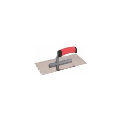 Hladítko nerezové zubové 6x6mm 280x130mm gumenná rúčka FESTA