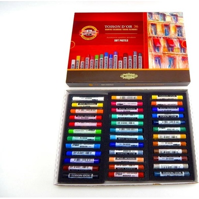 KOH-I-NOOR Křída prašná kulatá souprava TOISON D´OR 8515 36 barev – Zbozi.Blesk.cz