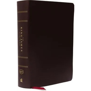 KJV, The King James Study Bible, Bonded Leather, Burgundy, Thumb Indexed, Red Letter, Full-Color Edition | Thomas Nelson (ISBN: 9780718079802)