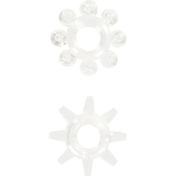 Image 1 of ToyJoy Power Stretchy Rings Transparent 2 pcs