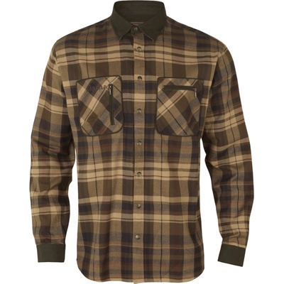 Härkila pánska košeľa Pajala beige W/brown