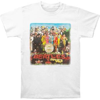 The Beatles Vintage Sgt Pepper (Back Print) White M Дамски Риза (BEATTEE08LW02)