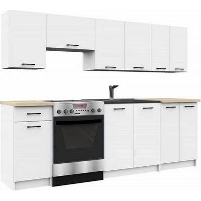 Sconto Kuchynská zostava KOSTA 240 cm biela