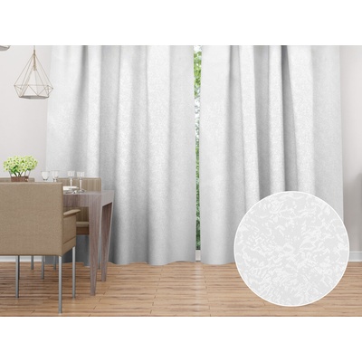 Biante Dekoračný záves TF-032 Venezia biely - š. 300 cm 300x220 cm