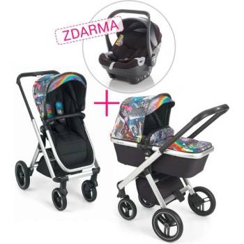 ZOPA Set židlička Inspira + novorozenecký set + houpací základna Pistacio Green