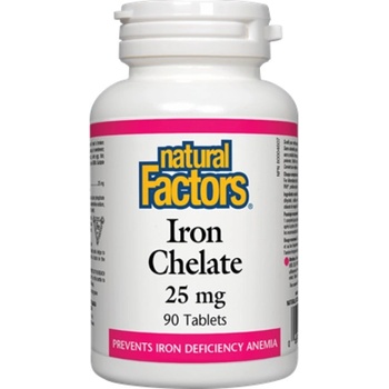 Image 1 of Natural Factors Iron Chelate 25 mg [90 Таблетки]
