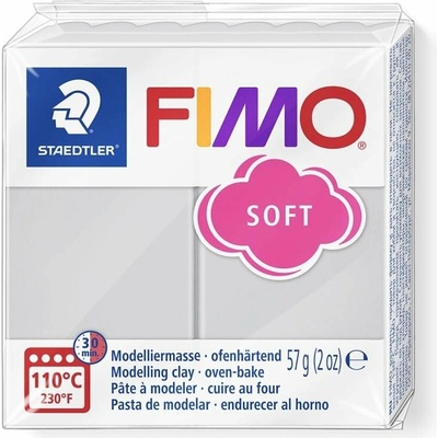 Fimo Soft Modelovacia hmota 57 g polymérová sivá