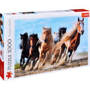 Trefl Пъзел Trefl от 1000 части - Галопиращи коне (10446)
