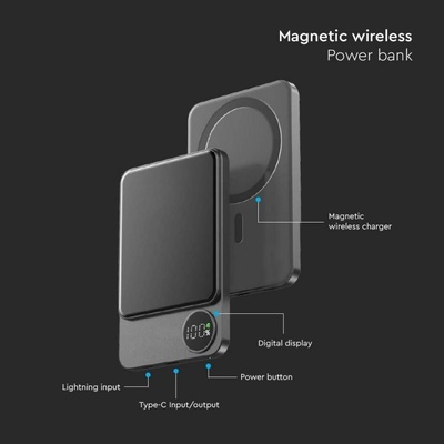 V-TAC 10 000mAh Space Gray VT-100011