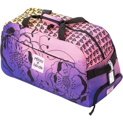 Meatfly taška Gail Peach Flowers růžová 42 L – Sleviste.cz