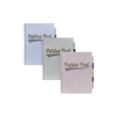Pukka Pad Тетрадка със спирала A4, 200 листа, 5 теми Haze
