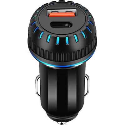 34676 Autoadaptér USB/USB-C 12/24V PD/QC3.0