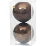 Gule MagicHome Vianoce, 2 ks, hnedé, na vianočný stromček, 12 cm